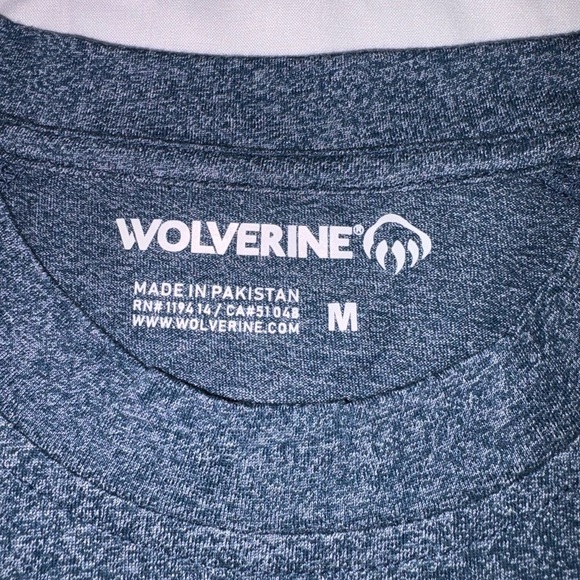 Wolverine NWT Men’s Size M Blueprint Heather Edge Short Sleeve Tee Shirt - Picture 4 of 7